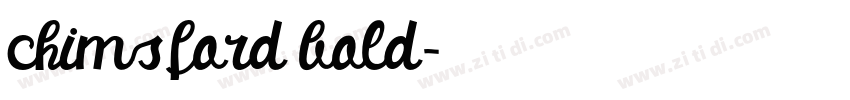 chimsford bold字体转换
